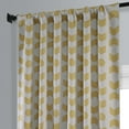 thumbnail image 4 of Badges Gold Room Darkening Curtain (1 Panel), Badges Gold, 50W X 96L, 4 of 6