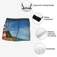 thumbnail image 3 of Yiaed Lighthous Print Men's Soft Cotton Boxer Shorts Breathable Boxers Underwear Moisture-Wicking Underwear Stretch Boxer Briefs for Man-Small, 3 of 5