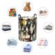 thumbnail image 4 of Fotbe Colorful Bulldog Duo Cesto de Ropa con Asas, Cesto Impermeable de Gran Capacidad, Bolsa de Lavado para Dormitorio, Cesto de Ropa con Ruedas y Asas-Small, 4 of 6