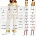 thumbnail image 3 of Zpanxa Girls Outfits Girls Striped Short Sleeve Tee and Flare Pants Set Ruffle Hem 2 Piece Casual Outfit, 3 of 5