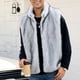 thumbnail image 5 of Ceisia Men's Loose Fit Faux Fur Stand-Collar Vest Gift, 5 of 9