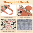 thumbnail image 4 of Dachshund and Flower Insulated Lunch Bag for Women & Adults,Large Portable Soft Cooler Lunch Bag,Thermal Food Storage Tote with Pearl Cotton,8.66L,8.75x5.75x9.5 Inch, 4 of 6