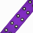 thumbnail image 4 of Men's Women's Double Grommet 2 Hole Belts Canvas Web Solid Casual Belt Purple Size L, 4 of 5
