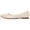 Beige, variant on Women's Round Toe Ballet Flats,Cute Textile Ballerina Flats,Comfortable Faux Leather Insole Low Heels Dress Shoes For Ladies (White,US10)