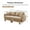 Coffee 2, variant on Living Room Sofas Boucle Fabric 2-seater Loveseat Sofa Couch With Distinctive Shell-shaped Armrests,Cylindrical Legs Wrapped with Self-fabric,Coffee Color,Comfortable Sofas