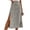 Brown, variant on qolati Women's Boho Midi Skirt 2023 Casual Floral Print Side Split A-Line Skirt Trendy High Waist Pencil Skirts for Casual, Party, Beach