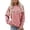 czb# Pink340, variant on CUZIBR Womens Sweatshirt Letter Print Crewneck Sweatshirt Long Sleeve Pullover Casual Graphic Tops Comfortable Tunic Loose Fit Fall Winter Clothes,Pink