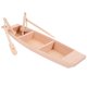 thumbnail image 5 of Miniatura de barco de madera. Pequeño barco de pesca de madera. Miniatura de barco para decoración del hogar u oficina., 5 of 8