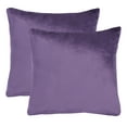 thumbnail image 2 of SAFAVIEH Davina Solid Pillow, 22" x 22", Purple, Set of 2, 2 of 5