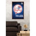 thumbnail image 2 of MLB New York Yankees - Logo 16 Wall Poster, 22.375" x 34", Framed, 2 of 2
