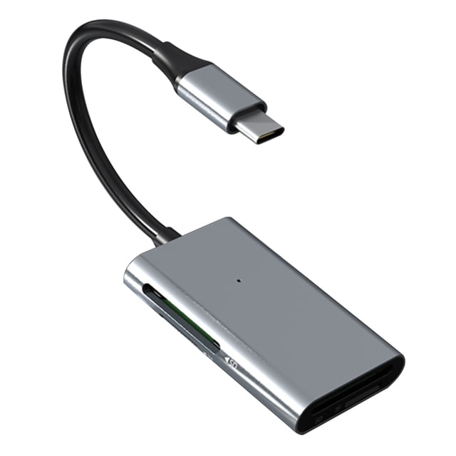 Adaptador Tarjeta SD TF USB C Lector Tarjetas 3.0 5Gbps 4 en 1 para PC Portátil
