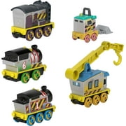 Thomas & Friends Construction Crew 5-Piece Diecast Metal Toy Train & Vehicle Set