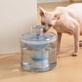 thumbnail image 2 of Fuente de agua para gatos 2.6L/88oz Fuente de agua para mascotas Gato automático transparente, 2 of 8