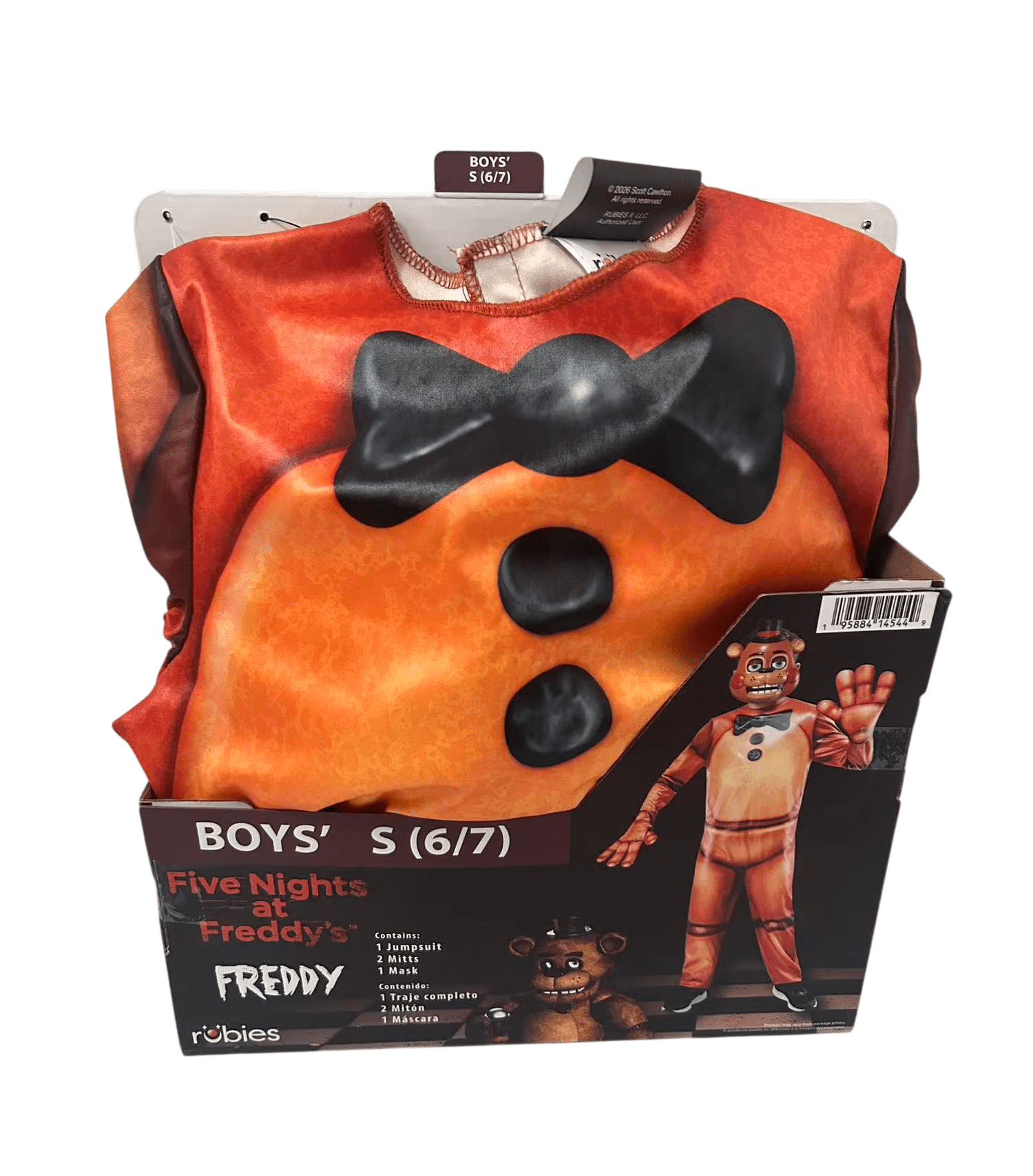 Five Nights at Freddy's Freddy Halloween Costume for Children, Boys' Size M (8), by Rubies