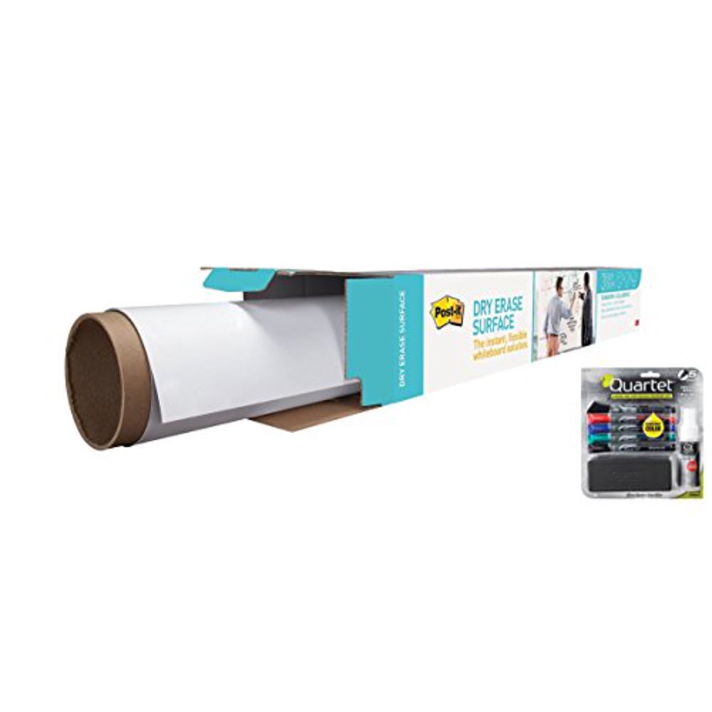 PostIt 4'x3' DryErase Whiteboard Surface with Quartet Dry
