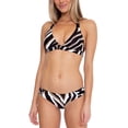 thumbnail image 2 of Trina Turk BLACK MULTI Vivant Halter Bikini Swim Top, US 4, 2 of 3