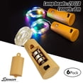 thumbnail image 2 of Spencer 6Pcs 6.56ft 20 LED Wine Bottle Cork String Lights Decor Rope Strip Wire Fairy Lamp for Bedroom, Parties, Christmas Decoration "1m,Colorful", 2 of 8