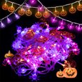 thumbnail image 4 of QINXIN Halloween Led String Lights 8 Modes 3d Pumpkin Bat Spider Lamp Set With Timer For Indoor Outdoor, 4 of 7