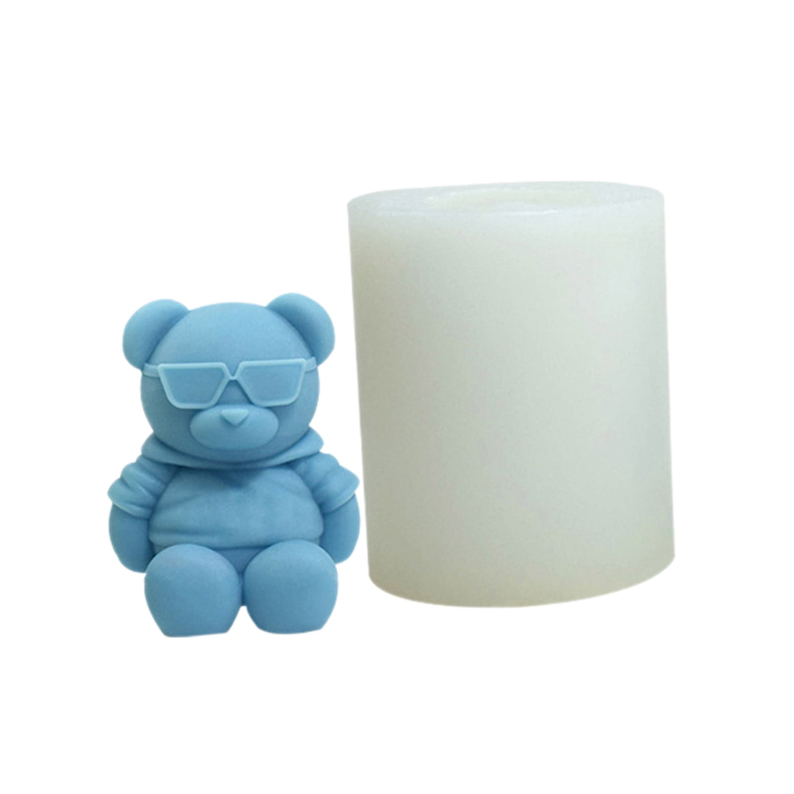 Bear Shaped Silicone Molds for Soap Table Ornaments Gypsum Decorations, Epoxy Resin Silicone Molds