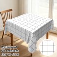 thumbnail image 2 of Tchckioa Square Tablecloth for Restaurant Party Decor,54x54 Inch Stain Resistant Table Cloth,White, 2 of 6