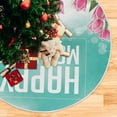 thumbnail image 5 of FMSHPON Happy Mothers Day Tulips Xmas Christmas Tree Skirt Stand Mat for Holiday Party Decoration Indoor Outdoor 48 inches, 5 of 6