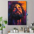 thumbnail image 4 of Qisvanset 12x16 Inch Classic Jesus Portrait Canvas Wall Art, Religious Artwork Faith Home Interior Decor, 4 of 8