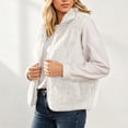 thumbnail image 3 of Lutiedan Fuzzy Flannel Vest for Women Cozy Sleeveless Fleece Zip Up Outerwear Vest Casual Stand Collar Winter Jackets S-XXL, 3 of 8