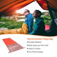 thumbnail image 3 of Soidarity Saco de dormir para exteriores, aislamiento térmico, manta de primeros auxilios, tecnología reflectante, Kit de supervivencia impermeable, carpas Individual200*Ancho 72cm Soidarity OD024796-01, 3 of 6
