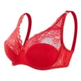 thumbnail image 5 of Red 100C Womens Adjustable Youth Large Comfort Bras for Women Size Lace Bra Steel Bras To Wear with A Backless Dress Ring Thin Bra Underwear, 5 of 5