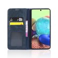 thumbnail image 3 of Compatible with Samsung Galaxy A73 5G Case Magnetic Closure Vintage Pattern PU Leather Wallet Cover with Card Slots-Blue, 3 of 5