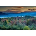 thumbnail image 2 of Garber, Howie 14x11 White Modern Wood Framed Museum Art Print Titled - Painterly fall landscape with fog and fall foliage-Sugar Hill-White Mountains-Franconia, 2 of 4