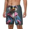 thumbnail image 1 of Balery Lady Duck Bañador para hombre, shorts de playa de secado rápido con entrepierna y forro de compresión-Medium, 1 of 6