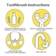 thumbnail image 4 of Cepillo de dientes en forma de U para bebés y niños, cabezal de cepillo de silicona para limpieza de dientes para niños de 12 años # yg 2-6 Years old, 4 of 5