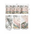 thumbnail image 3 of Vintage Pastoral Curtain Valance for Windows/Living Room/Kitchen/Bathroom/Café, Short Rod Pocket Tier Curtain Window Treatment Panel Farmhouse Botanical Tree Birds Topper Curtain 60''x18'', 3 of 6