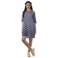 thumbnail image 2 of Moomaya Robes d'Été Courtes pour Femmes Imprimé Shift Mousse Georgette Robe Évasée, 2 of 4
