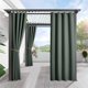 thumbnail image 1 of Cortinas para Exterior RYB HOME Impermeables Blackout Verde Oscuro 52x213cm, 1 of 9