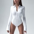 thumbnail image 1 of Body con botones para mujer, Body de manga larga para mujer, Body con solapa para mujer, Funcionalidad versátil, 1 of 6