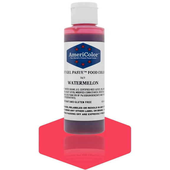 AmeriColor, Soft Gel Paste Food Color, Watermelon 4.5 oz