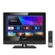 thumbnail image 1 of Supersonic SC-1520VTV TV LED inteligente AC/DC de 15,6 pulgadas alimentado por VIDAA 1080p WiFi Altavoces incorporados USB 3X HDMI ARC para cocina RV Barco Camión Sala de juegos Dormitorio Control rem, 1 of 9