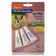 Hartz UltraGuard Ear Mite Treatment For Dogs, 3 Count