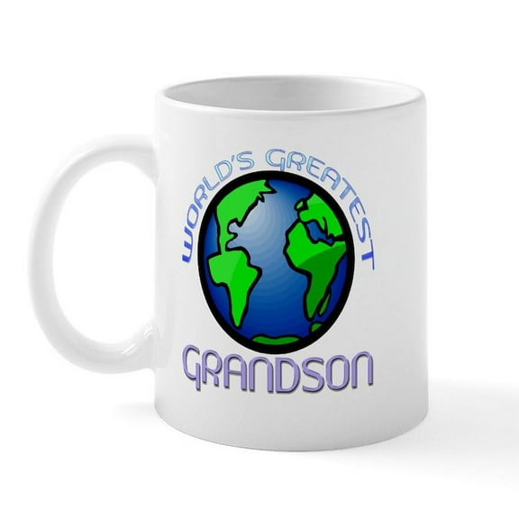 CafePress - World's Greatest Grandson Mug - 11 oz Ceramic Mug - Novelty Coffee Tea Cup