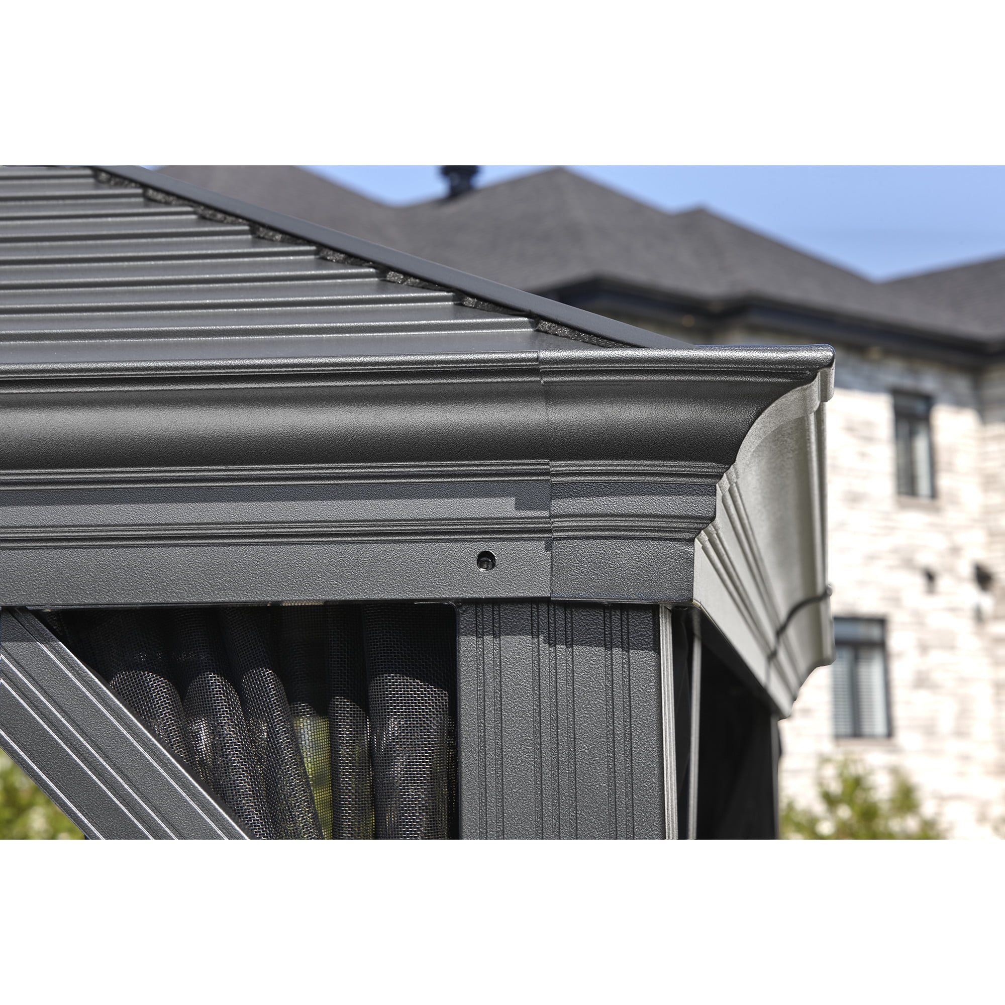 Sojag Mykonos 10 x 14 x 10 ft Dark Grey Gazebo