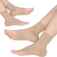 thumbnail image 1 of 2 Pairs Ankle Brace Compression Sleeves - 8-15 mmhg Open Toe Compression Socks with Arch Support for Women & Men , Relief for Swelling, Plantar Fasciitis, and Sprains – Step into Comfort and Stability, 1 of 7