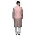 thumbnail image 3 of Atasi Traditional Printed Kurta Churidar Pajama Set With Nehru Jacket For Men, 3 of 5
