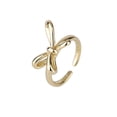 thumbnail image 5 of Simple Personality Hong Kong Style Geometric Hand Jewelry Bow Ring Women, 5 of 5