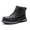 BLACK, variant on BURUDANI Men's Waterproof Steel Toe Work Boots Safety Construction Anti-puncture Shoes