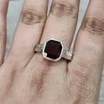 thumbnail image 5 of Red Garnet Ring, Silver Jewelry, 925 Silver Ring, Father's Day, AAA Natural Garnet, January Birthstone Ring, Heavy Mens Ring, Spiritual Healing Gemstone, Christmas, Designer Mens Ring, 5 of 6