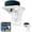 2 Pack, variant on NovaBreeze Wall Outlet Floating Shelf with Cord Organizer Strap,for Bathroom Kitchen Bedroom– White, 1 Pack