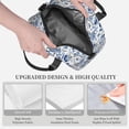 thumbnail image 5 of Hirioo Blue Paisley for Crossbody Lunch Box for Women Men with Adjustable Shoulder Strap for School, Work and Travel, 5 of 9