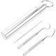 thumbnail image 1 of 1set/3pcs bagged toothpick holder key ring titanium toothpick metal toothpick holder outdoor camping and picnic toothpick, 1 of 5